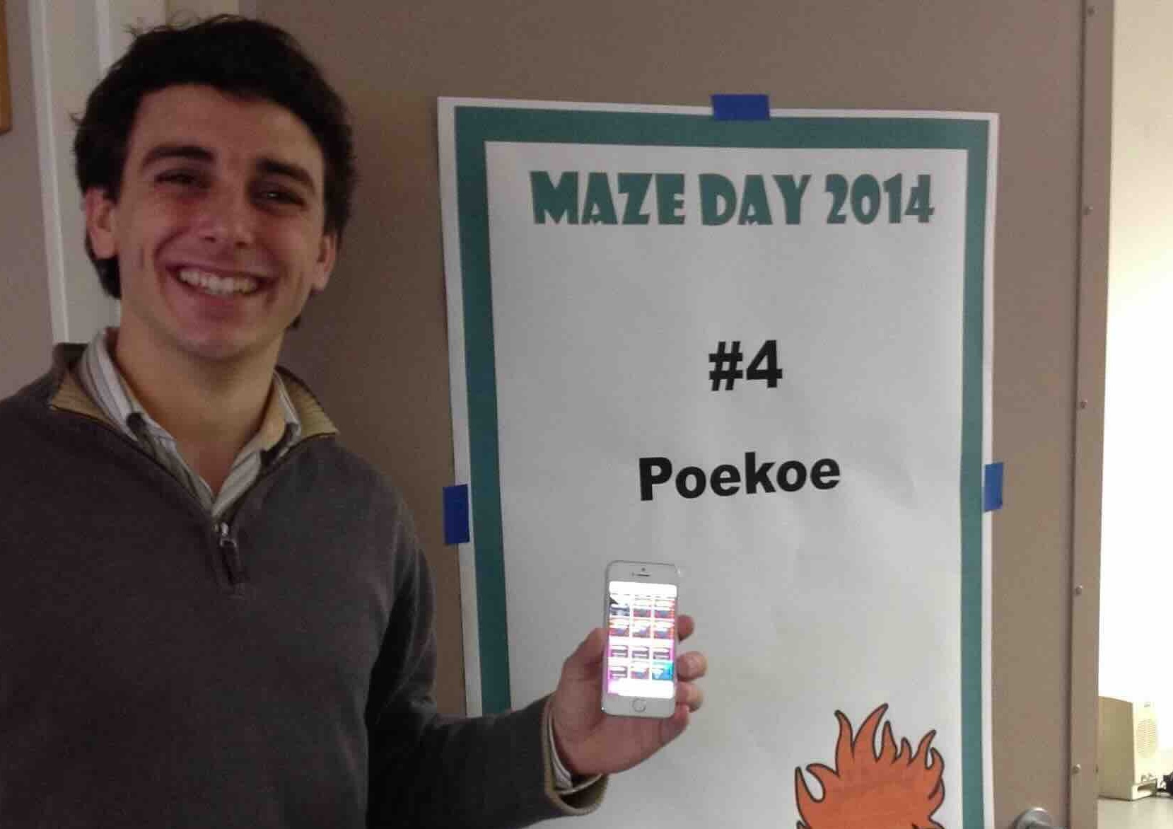 Poekoe being shown at UNC Chapel Hill Maze Day 2014